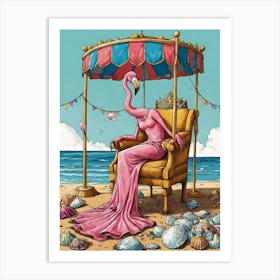 Pink Flamingo 2 Art Print