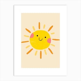 Happy Sun Art Print