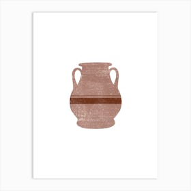 Minimal Greek Vase Pelike Art Print