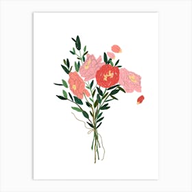I Love You Bouquet Art Print