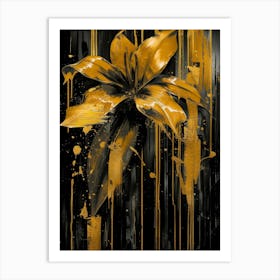 Gold Lily 1 Art Print