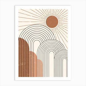 Sun And Sunrays Art Print