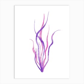 Watercolor Seaweed Art Print