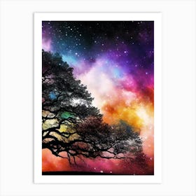 Tree In The Sky 6 Art Print