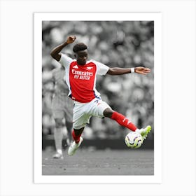 Bukayo Saka Of Arsenal Art Print