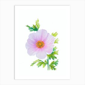 Anemone 3 Watercolour Flower Art Print