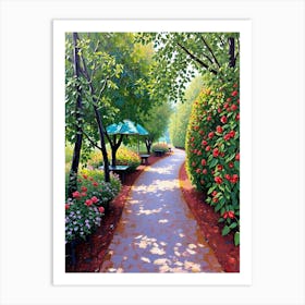 Path In The Park Art Print