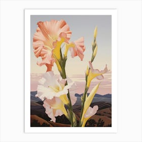 Gladiolus 1 Flower Painting Art Print