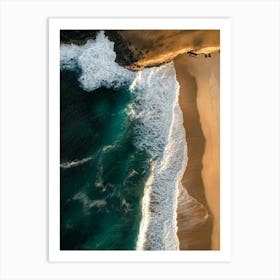 Aerial View Of A Beach 21 Art Print