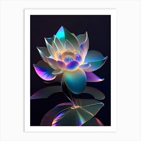 American Lotus Holographic 4 Art Print