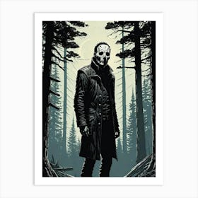 Horror in the Woods Art Print