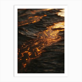 Sunset At The Beach 8 Art Print