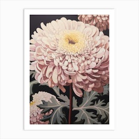 Flower Illustration Chrysanthemum 1 Art Print