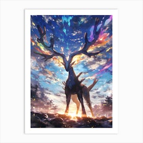 Xerneas S From Pokemon Art Print