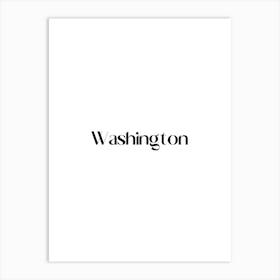 Washington Logo Art Print