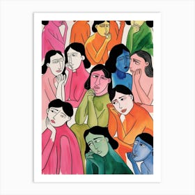 Women In A Group Art Print