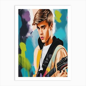 Justin Bieber 7 Art Print