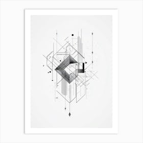 Geometric Abstract Painting Art Print