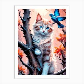 Cute cat 4 Art Print