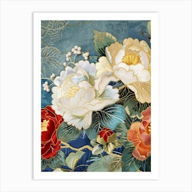 Japanese Peonies 1 Art Print