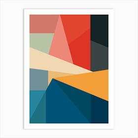 Bold Geometric Abstract One Art Print