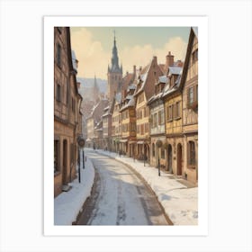 Street Scene In Germany Art Print