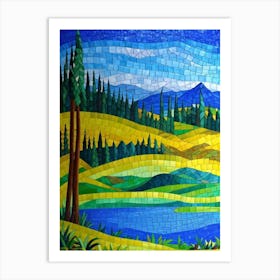 Mosaic Painting 3 Art Print