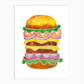 Hamburger Art Print