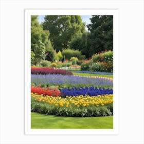 Colorful Flower Garden Art Print