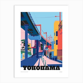 Yokohama Japan 1 Colourful Travel Poster Art Print