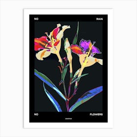 No Rain No Flowers Poster Lisianthus 2 Art Print