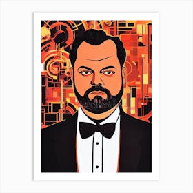 Orson Welles Illustration Movies Art Print