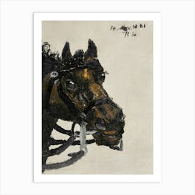 Horse Head (1881), Richard Roland Holst Art Print