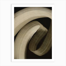 Beige Strokes No 3 Art Print