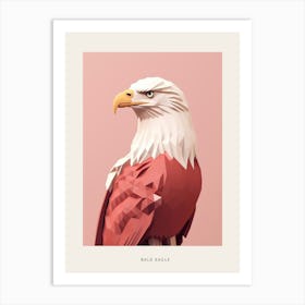 Minimalist Bald Eagle 3 Bird Poster Art Print