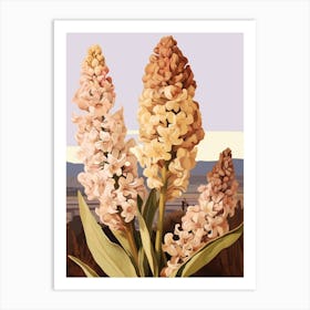 Hyacinth 3 Flower Painting Art Print