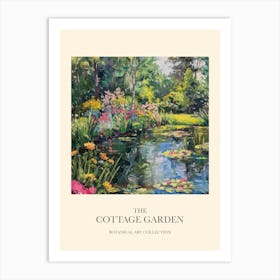 Cottage Garden Poster Floral Tapestry 4 Art Print