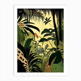 Majestic Jungle 2 Rousseau Inspired Art Print