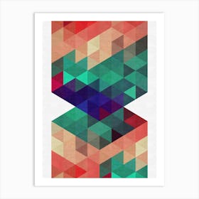 Triangle geometry 12 Art Print