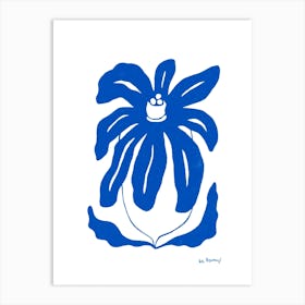 Blue Flower Collection 2 Art Print