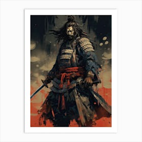 Samurai Rinpa School Style Illustration 5 Art Print
