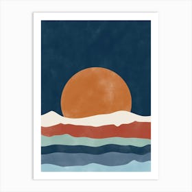 Fall Sunset Art Print