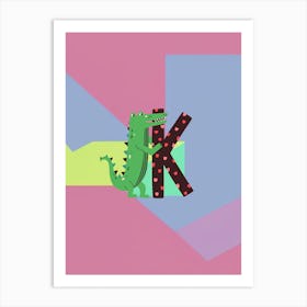 Kids Initials K 1 Art Print