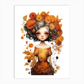 Autumn Girl 3 Art Print