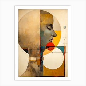 Abstract Illustration Of A Woman And The Cosmos 19 Art Print