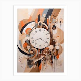 Abstract Clock 1 Art Print