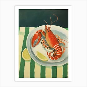 Lobster 2 Italian Still Life Painting Art Print