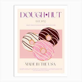 Doughnut Mid Century Art Print