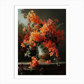 Baroque Floral Still Life Bougainvillea 4 Art Print