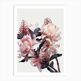 Pink Flowers Art Print